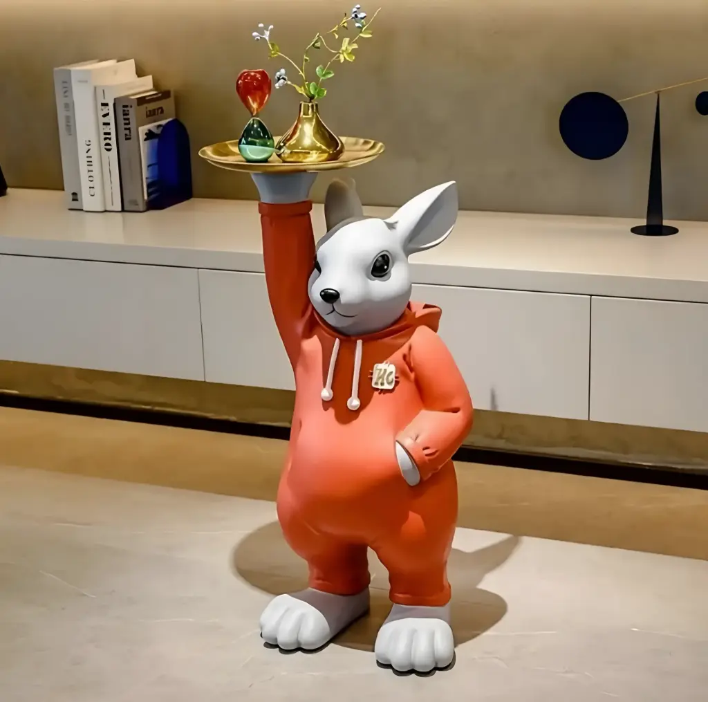 Chunky Rabbit With Tray