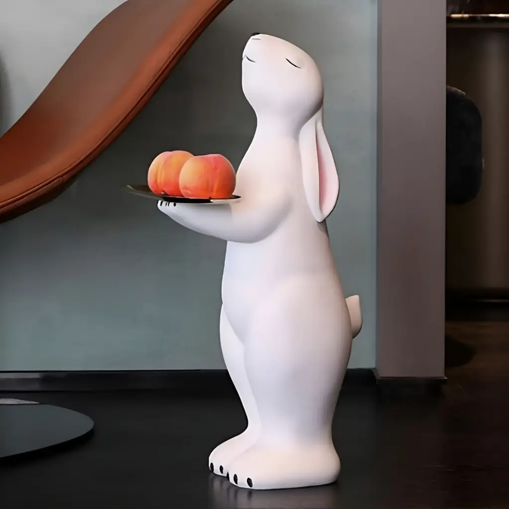 Cut Rabbit With Tray