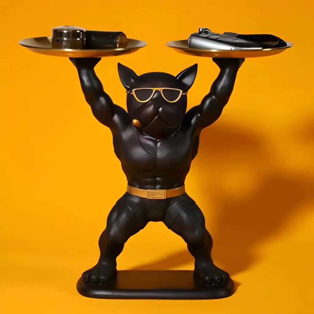 Powerful Dog with Tray 