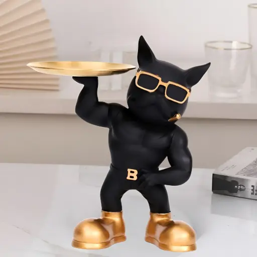Muscle dog with Tray